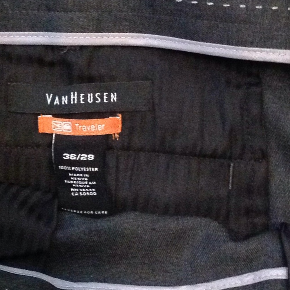 Suit pants grey with no pleats
